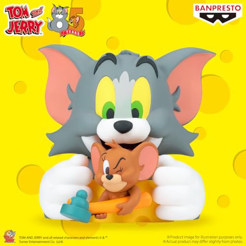 Banpresto BP89684P BP89684P Soft Vinyl Action Figure Soft Vinyl Vol.3 13cm Multicolor Collectible Figure Perfect for Tom and Jerry Fans