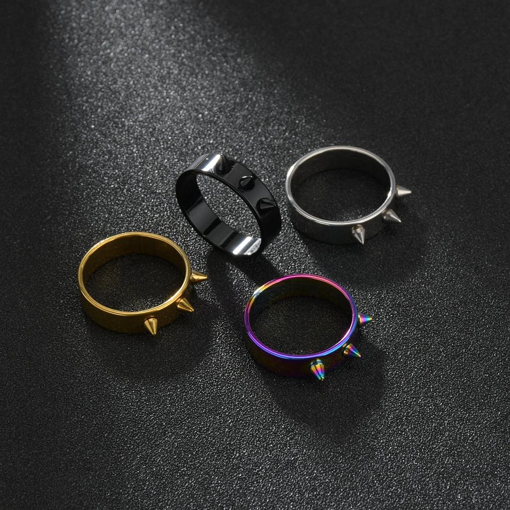 Schmuck Hip Hop Biker Rock Nieten Punk Ringe Herrenringe Edelstahl