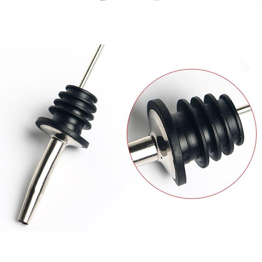 6/12Pcs Self-closing Liquor Pour Spouts Set Stainless Steel Bartender Bar Tools  Wine Accessories