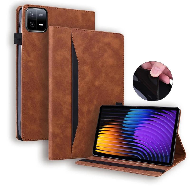 Business Leather Tablet Case for Xiaomi Pad 7 6 5 6S Max Pro 12.1 SE 11 8.7 Poco12.1 Redmi 10.6 12.1 8.7 Inch Protect Cover