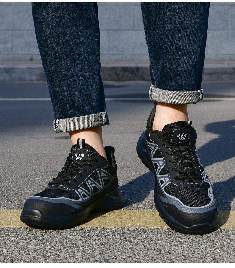 Herren Isolierte Elektriker Arbeitssicherheitsschuhe - Anti-Quetsch- & Durchtrittsichere Kunststoffkappe