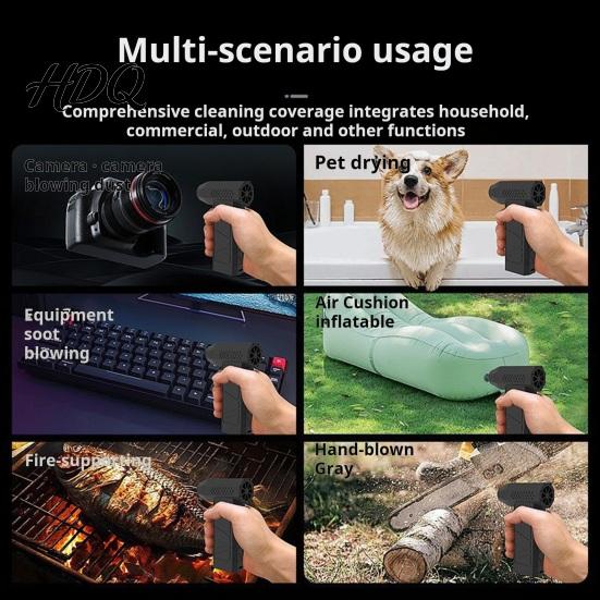 Snow Removal Tool Mini Electric with LED High Cordless Duster Turbo Blower Handheld Speed Duct Fan 3