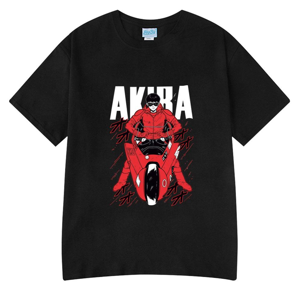 Anime Akira Vintage Washed T Shirts 90S Unisexga Shotaro Kaneda Graphic T-shirt Unisex Women Cotton Tee Tops Summer Oversized T-shirts