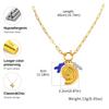 Sommer Strand Boho Halskette für Damen, Seestern Muschel DIY Anhänger Halskette, Blasenverschluss Edelstahl Schmuck Geschenk