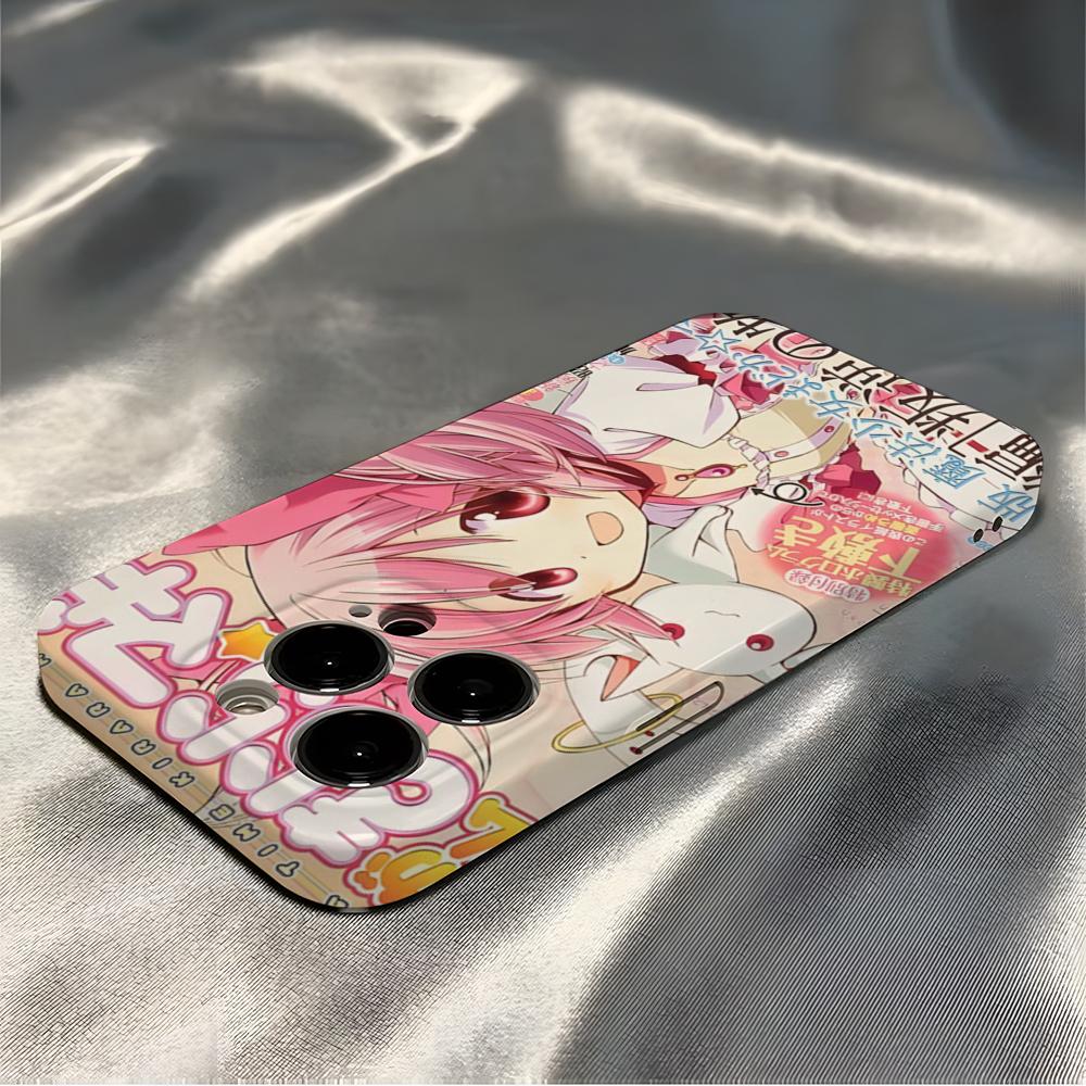 Magi Madoka Magica Phone Case For IPhone 16 Pro Max 15 14 13 12 11 Pro11 Mini 2025 16 Glossy HD Film Cover