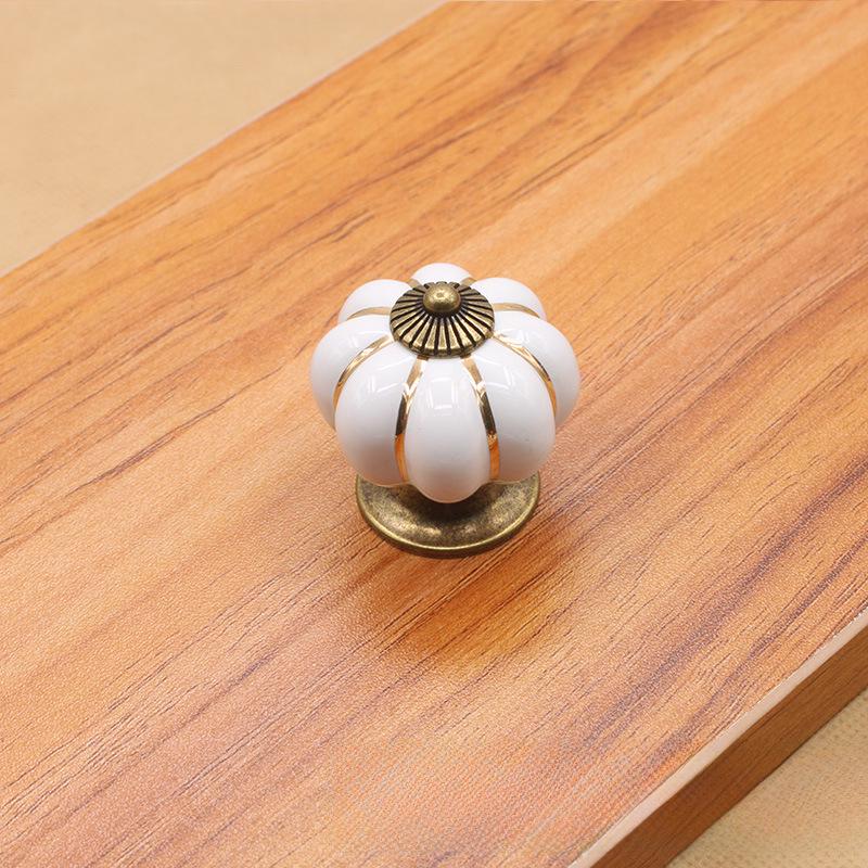 Красочная мультяшная керамическая ручка для дверцы шкафа в виде тыквы