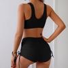 Women Solid Color Split Bikini, Sexy Two Piece Swimsuit Summer Beach Conservative Bathing Suit Swimwear