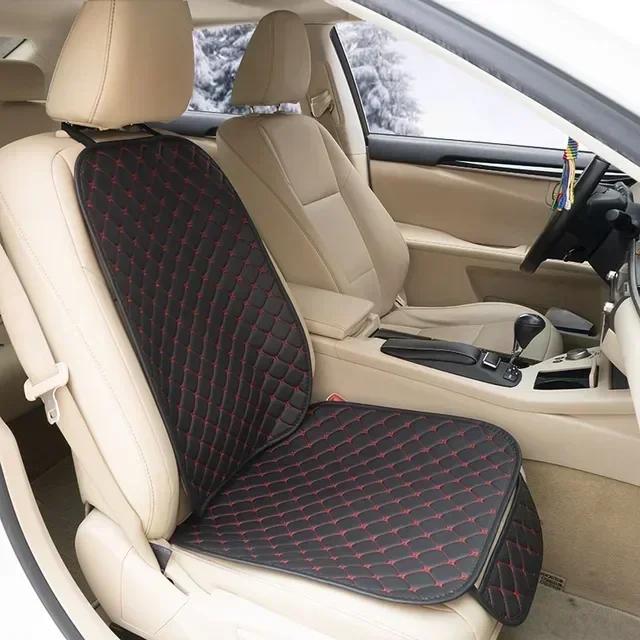 Four Seasons Leather Car Seat Cushion Pad Mat Car Seat Covers Set Front Rear Seat Protector Auto Interior Accessories Universal