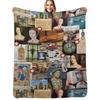 Anne Boleyn Collage Throw Blanket Portable Lightweight Blanket for Travel Camping