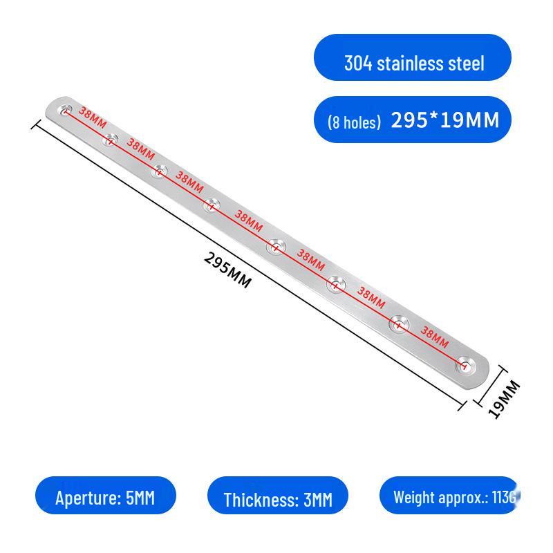 Thickened Stainless Steel I-shaped Angle Bracket for Table and Chair Fixing