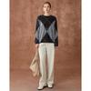 Women's French Retro Cashmere Blend Diamond Sweater