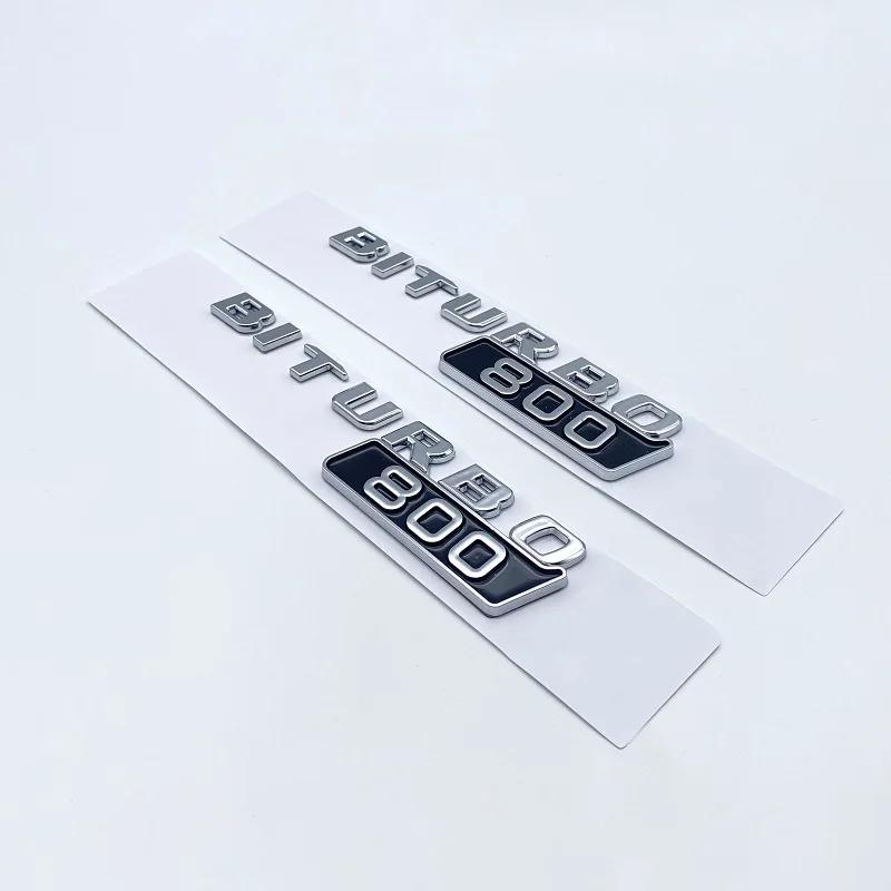 Carro ABS BITURBO 700 800 900 Logotipo Lateral Fender Tronco Corpo Emblema Emblema Decalques Adesivo Para Benz Brabus G Classe G700 G800 G900 W463