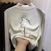 Tops for Women Long Sleeve Shirts Winter Oversize Fleece Thickened Casual Shirt Loose Blouse Pullover Tops