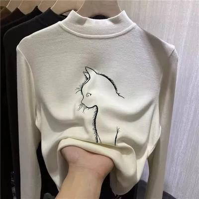 Tops for Women Long Sleeve Shirts Winter Oversize Fleece Thickened Casual Shirt Loose Blouse Pullover Tops