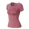 Sports T-shirt Women Summer Breathable Sexy Beauty Back Fitness Wear Quick Dry Running Training Short Sleeve Yoga Top