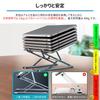 Domstar Laptop Height and Angle Portable Aluminum Alloy PC Stand with Storage Dark Gray Stand, Adjustable, Foldable, Non-Slip, Bag,