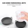SEAMETAL Car Cup Holder Coaster Silicone Cup Holder Insert Universal Non-Slip Cup Holders Car Interior Silent Cup Pad Car Accessories
