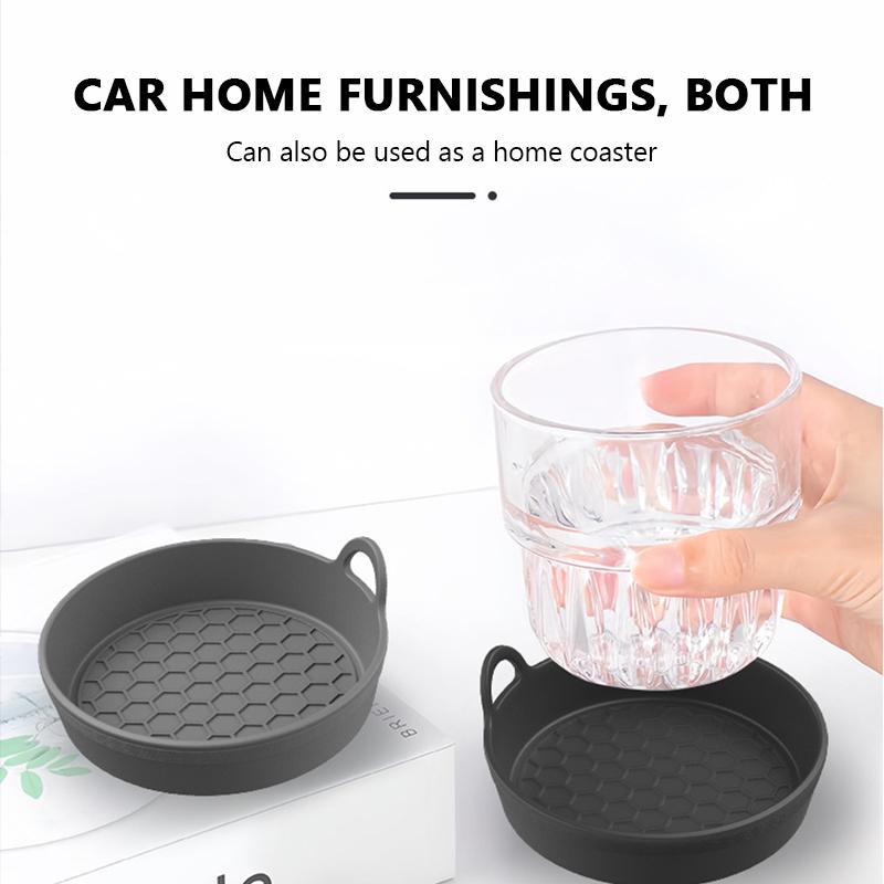 SEAMETAL Car Cup Holder Coaster Silicone Cup Holder Insert Universal Non-Slip Cup Holders Car Interior Silent Cup Pad Car Accessories