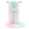 Sun Protection Shawls Gradient Solid Color Pashmina Summer Wrap Hijab  Women