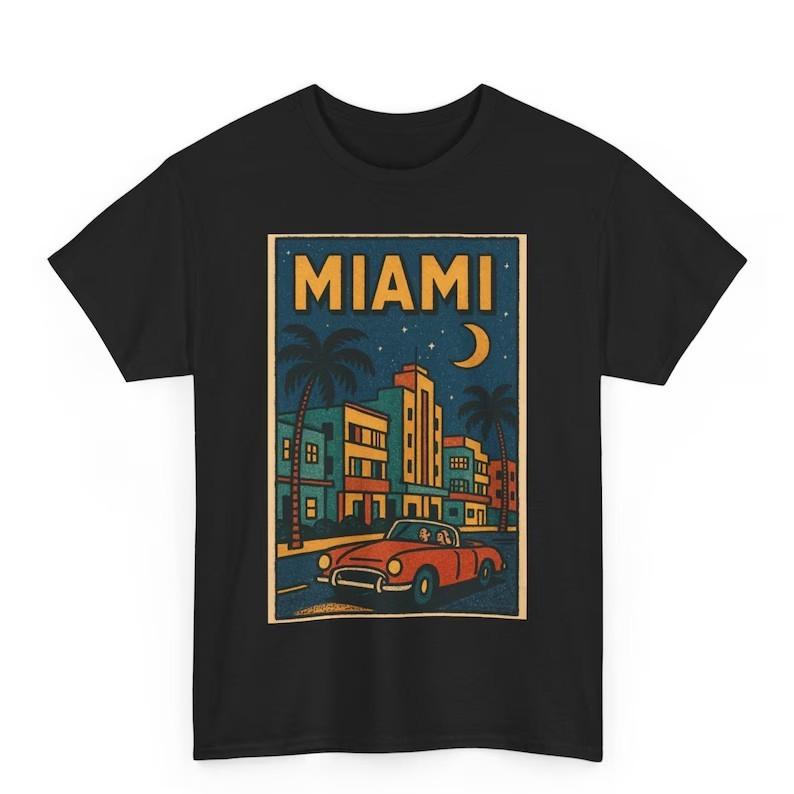 Miami Retro Comic T-Shirt: Vintage Florida Graphic Tee