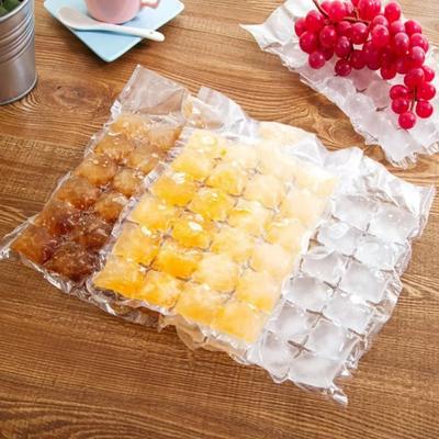 10PCS Portable Disposable Ice-making Bags Edible Frozen Lattice Faster Freezing Ice Maker Transparent Self-Seal Ice Mould