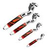 Stainless Steel Self Locking Wrench Quick Snap Anti-slip Adjustable Wrench  Household Maintenance