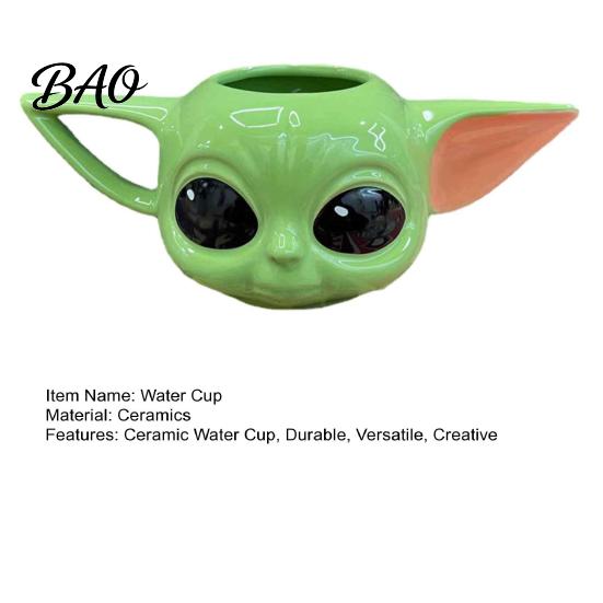 Decorative Beverage Container 3D Cartoon Ceramic Water Cup, Cute Relief Coffee Mug, Mug Unique Desktop Decoration for Hot And Cold Drinks Large
