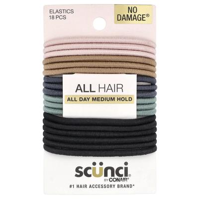 Damage-free Elastic, All-day Comfort, Medium Hold, Neutral Tone, 18 Count