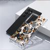 Orange Pumpkin Skull Magnetic Case for iPhone 15/16/17 Pro Max - Transparent Full Coverage