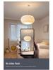 Minimalist Feather Chandelier for Bedroom or Children's Room - French Cream Design