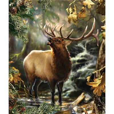Peinture diamant thème dessin animé élan, broderie complète 5D à faire soi-même, point de croix, décoration d'intérieur, cadeau fait à la main