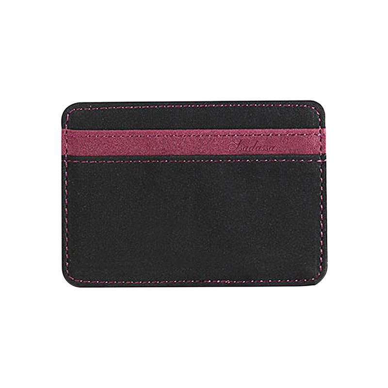 PU Leather Mini Wallets Ultra Thin 2025 New Men Male Small Magic Zipper Coin Purse Pouch Plastic Credit Bank Card Case Holder