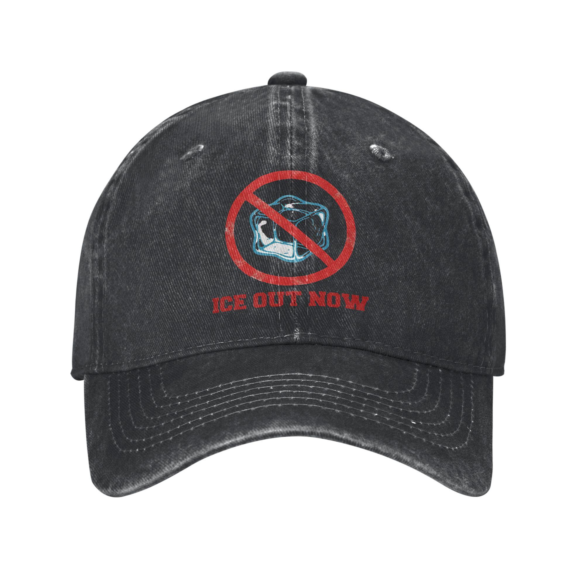 ice Out  Anti Ice Minneapolis Abolish Ice Printed Cap for Unisex Women Cotton  Trucker Hat Causal Wear Baseball Cap Adjustable One Size