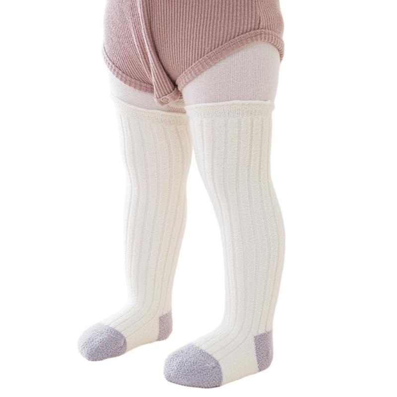 1 Pair Thick Knee High Socks Soft & Breathable Baby Warm Socks Long Stockings for Outdoor Activities, Family Gatherings