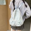 Korean version of casual large-capacity women's bag 2025 new nylon backpack simple and versatile student bag