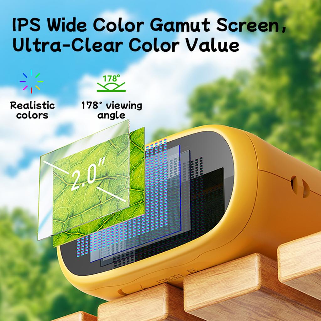 2-in-1 Kinder Fernglas Mikroskop mit 2 Zoll IPS-Bildschirm 1000x Zoom Mini Handheld Mikroskop Kamera Jungen Mädchen Festival Geschenke