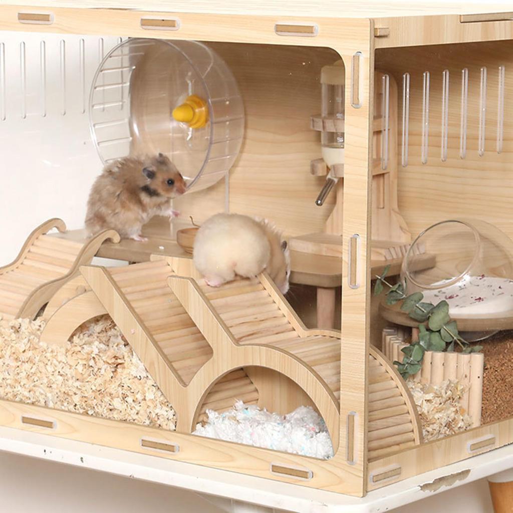 Hamster Tunnel Hamster Ladder Tunnel Playground Toy Wooden Small Animals Playpen For Pets Gerbils Hamster Hideouts