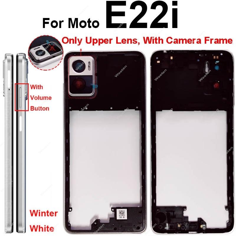 Middle Frame Cover For Motorola MOTO E22 E22i E32 E32S Middle Housing with Lens Frame Parts