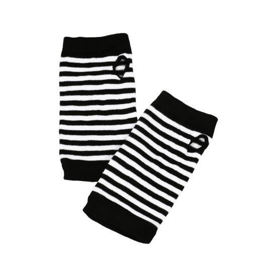 

1 пара осенне-зимних перчаток без пальцев, трикотажные, высокоэластичные, нескользящие, с запястьем черный белый