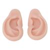 1 Pair Soft Touch Silicone Ear Model Skin Tone Color Ear Piercing Model  For Piercing Exercise