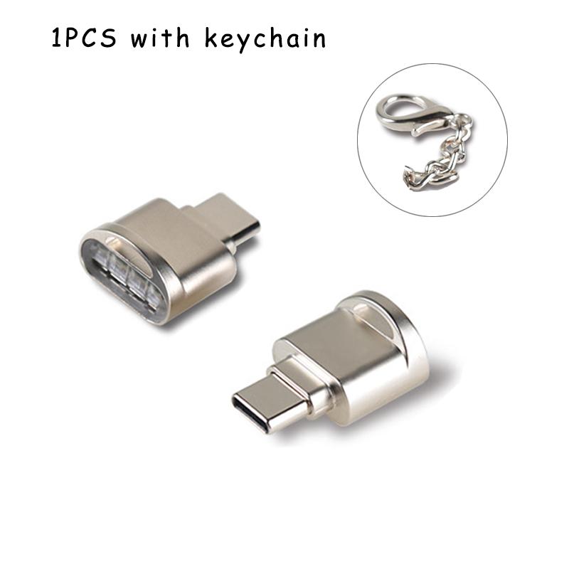 Type C OTG To TF Adapter Micro-SD Memory Card Reader For Samsung Huawei Xiaomi Aluminum Cardreader For Micro TF Microsd Laptop