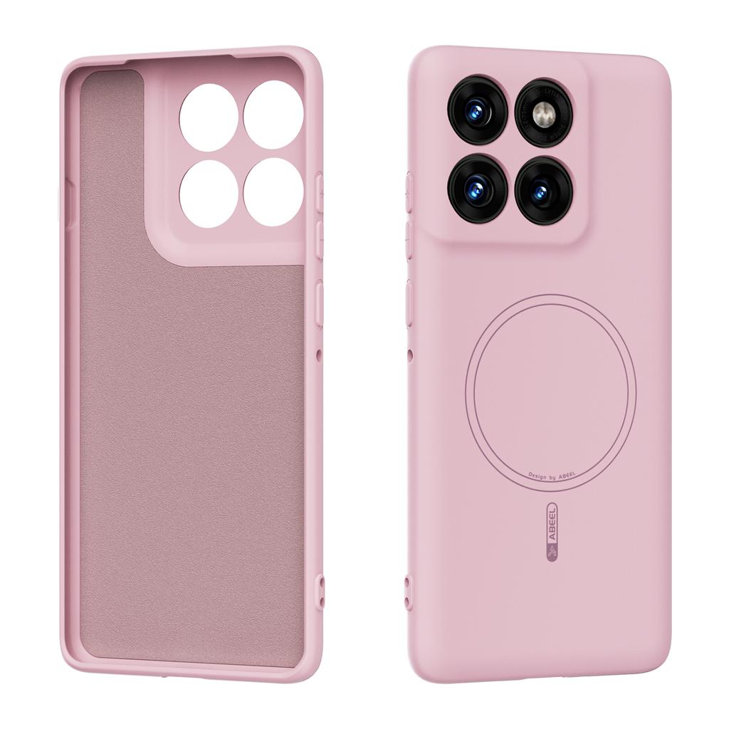 ABEEL For Motorola Edge 60 Pro 5G Magnetic Case Skin Touch Liquid Silicone Phone Back Cover