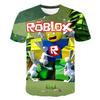 2025 Roblox Çocuk Tişört Erkek Oyun Spor Tişört Çocuk Karikatür Kısa Kollu Üst 3D Baskılı Günlük Sokak Harajuku Kıyafetleri
