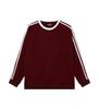Women's Retro Three-Stripe Raglan Sleeve Hoodie: Autumn/Winter Casual Loose Fit