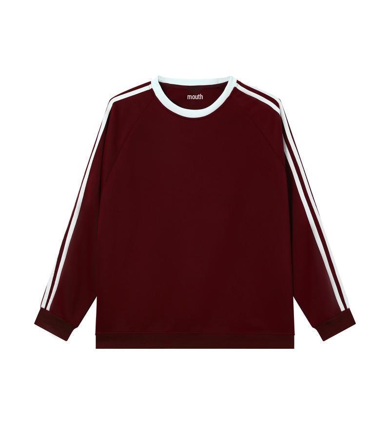 Women's Retro Three-Stripe Raglan Sleeve Hoodie: Autumn/Winter Casual Loose Fit