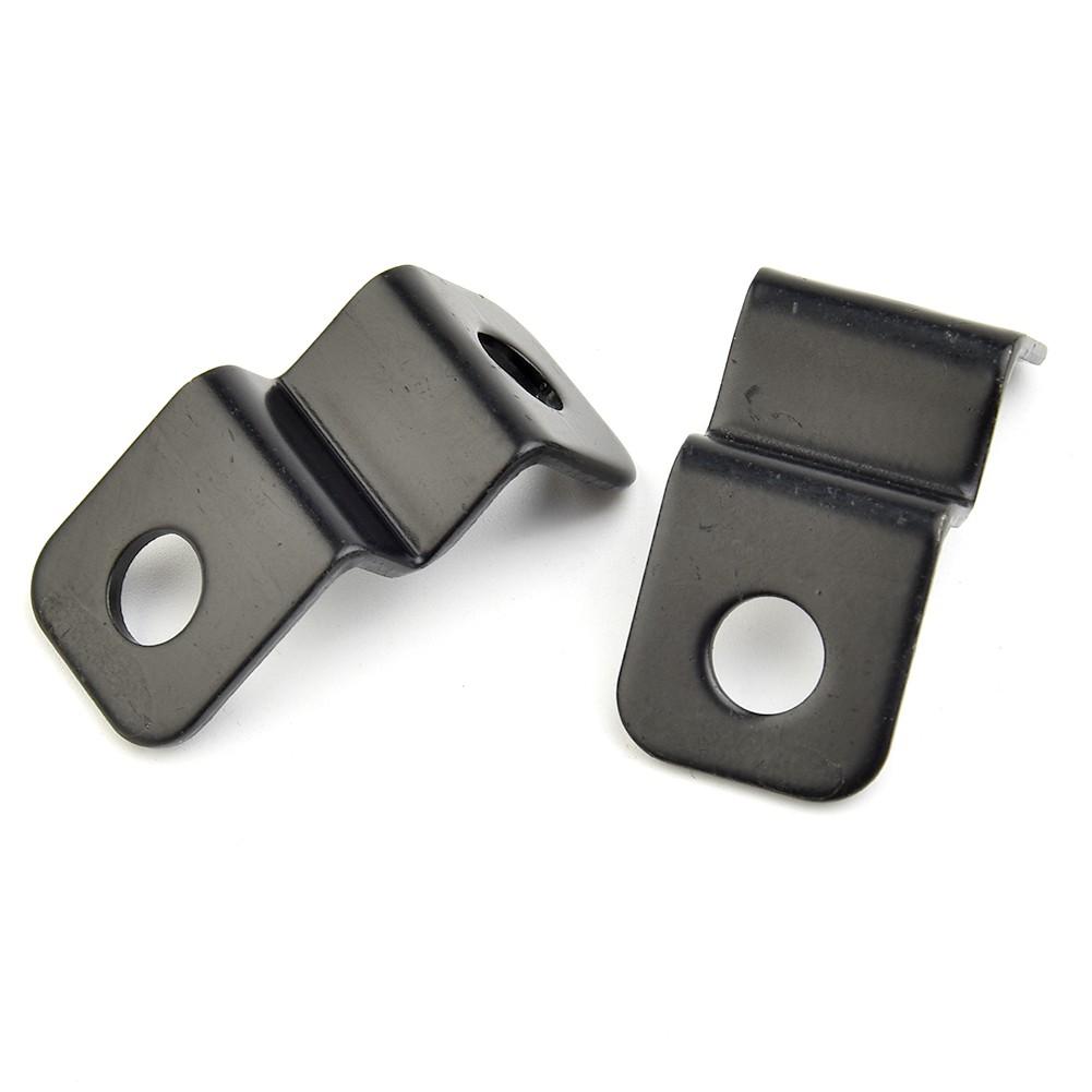 Vibration Proof Indicators Lights Bracket 2 Pcs Black