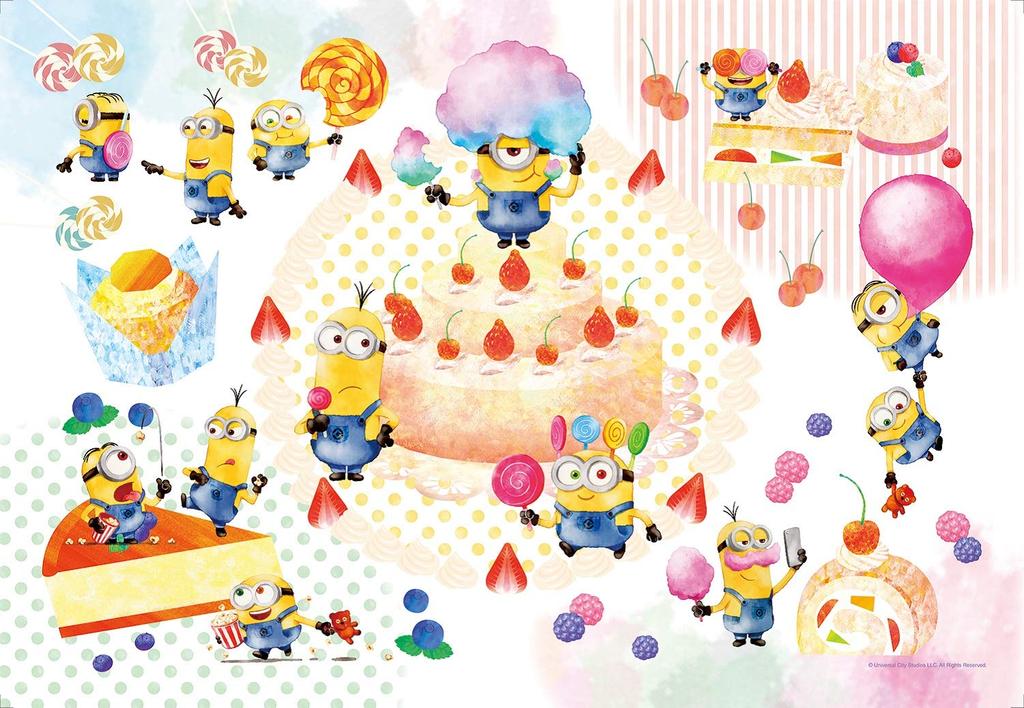 EPOCH jigsaw puzzle Minions Minion Sweets x 38 Includes and point 300-piece (26 cm) 28-802s glue, spatula, voucher.