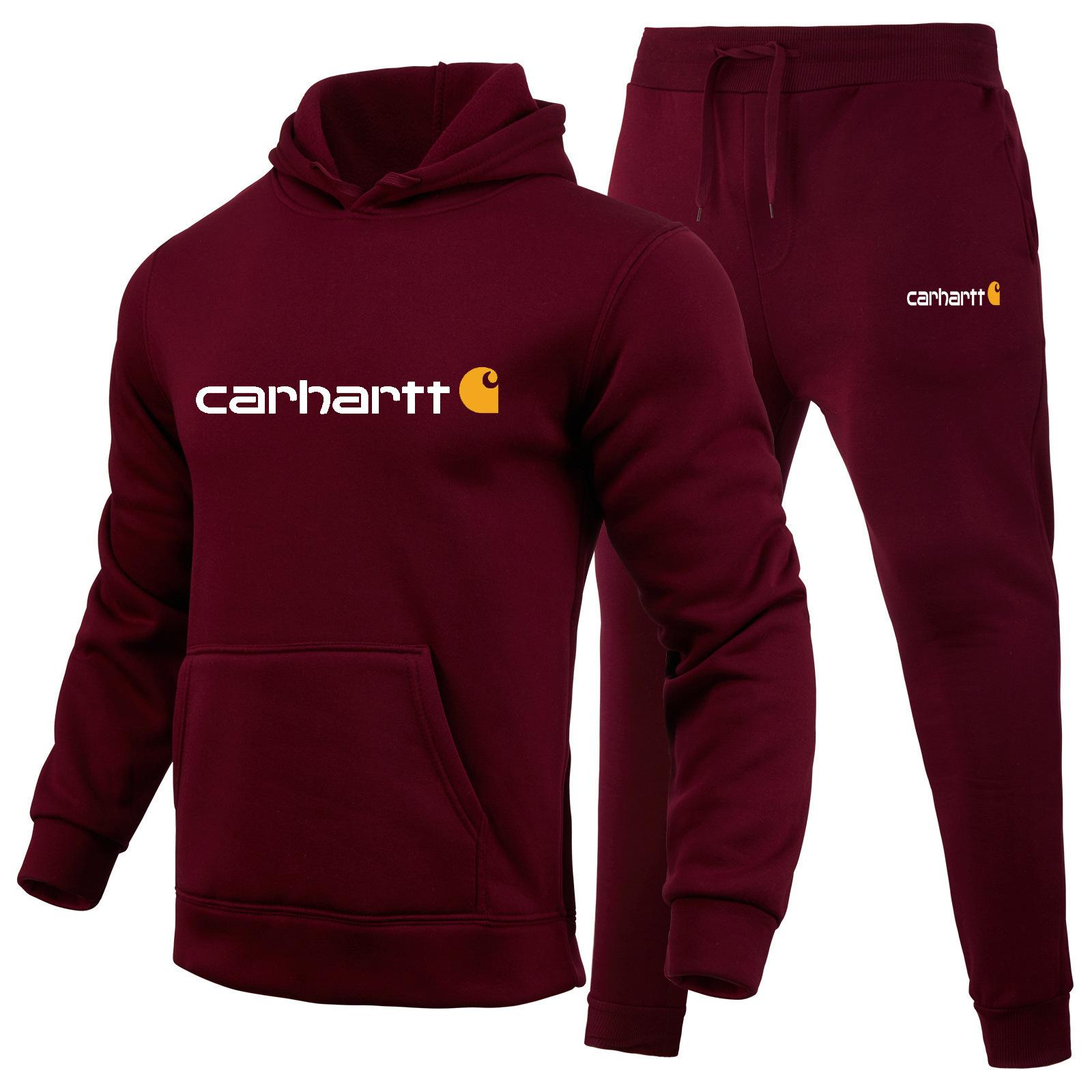 Men s Hoodie Set Casual Trendy Sports Two-piece L