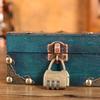 Lockable Decoration Wooden Box Retro Lockable Password Box Wood Treasure Box  Earring Storage