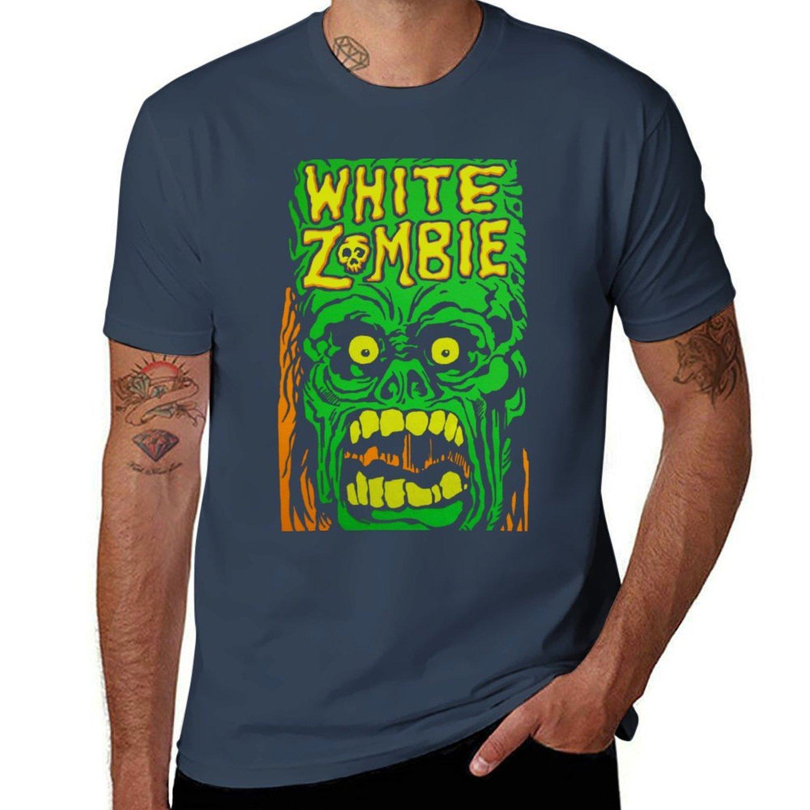 White Zombie Tshirt Big And Tall Crew Neck Tee S